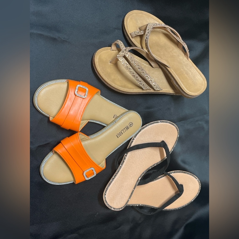 Girls Size 4 Sandal Bundle (3 Pairs)